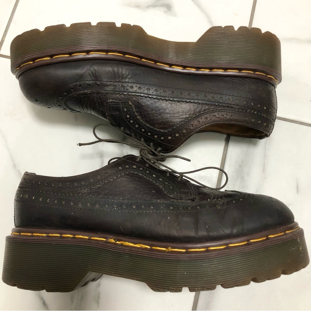 Dr. Martens 3989/34 Wingtip Brogue Platform Oxfords - Picture 4 of 16